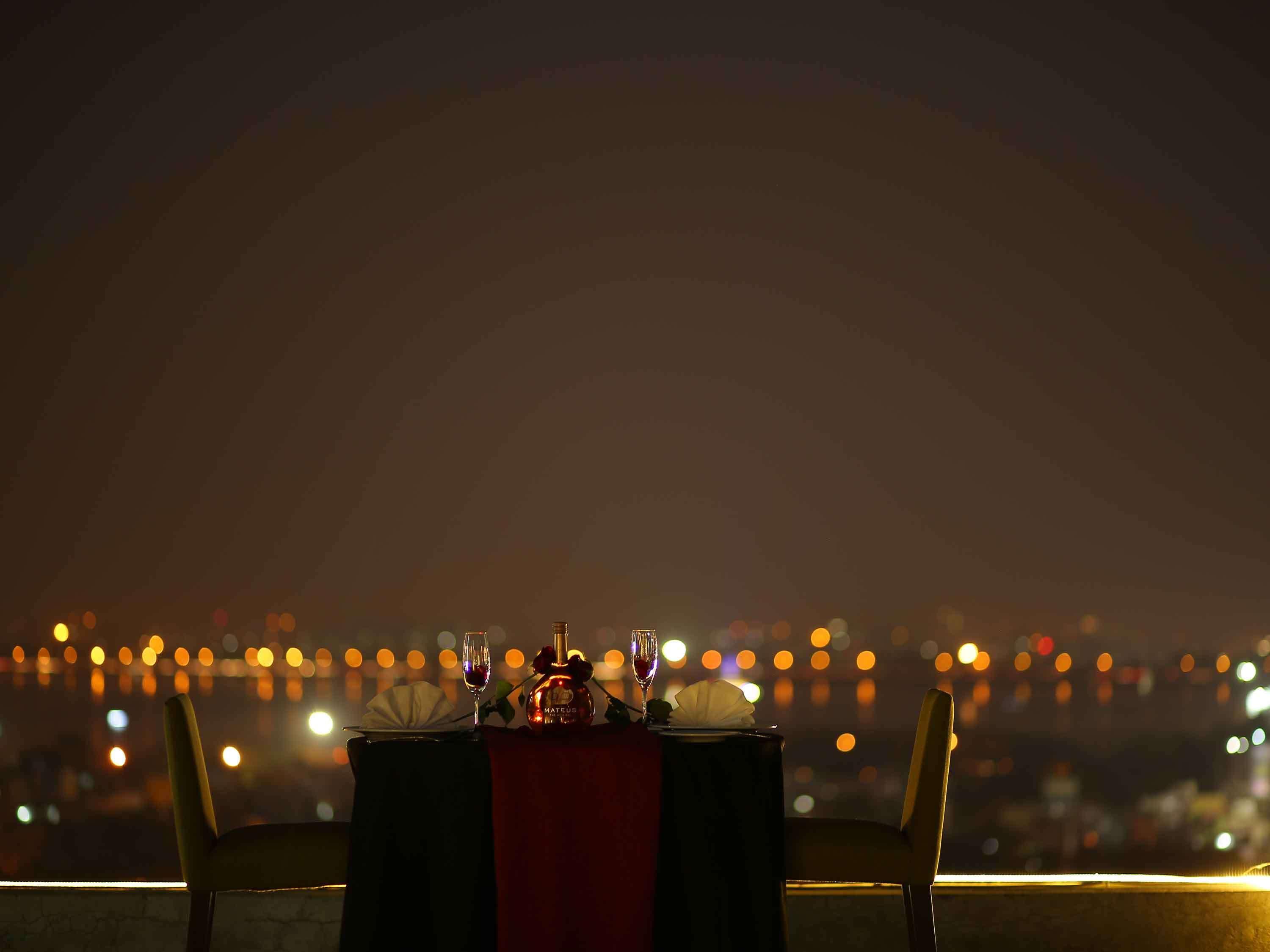 Mercure Hyderabad Kcp Banjara Hills, An Accor Hotel Exterior photo A view of the city from the rooftop of the hotel